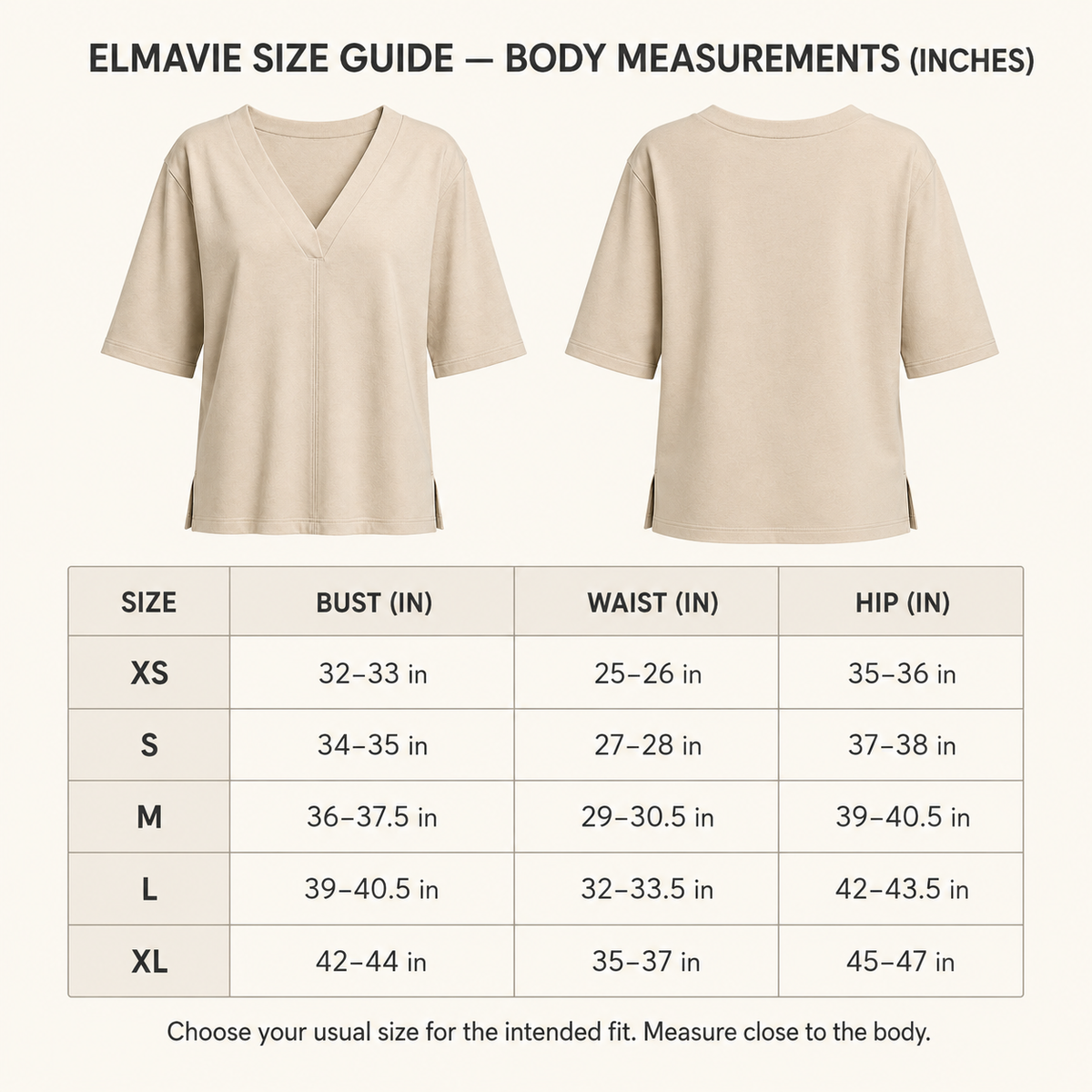 Foldline V-Neck Top