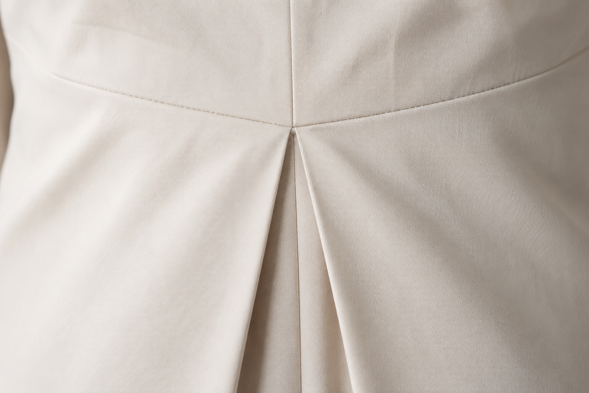 Window-Pleat Column Dress