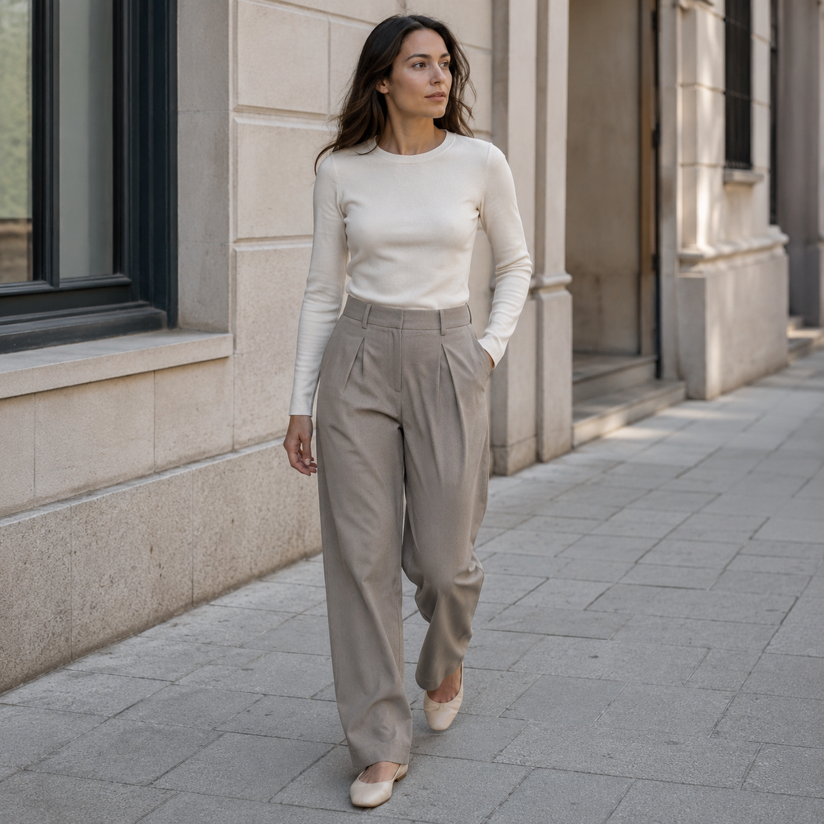 Pivot-Pleat Trousers
