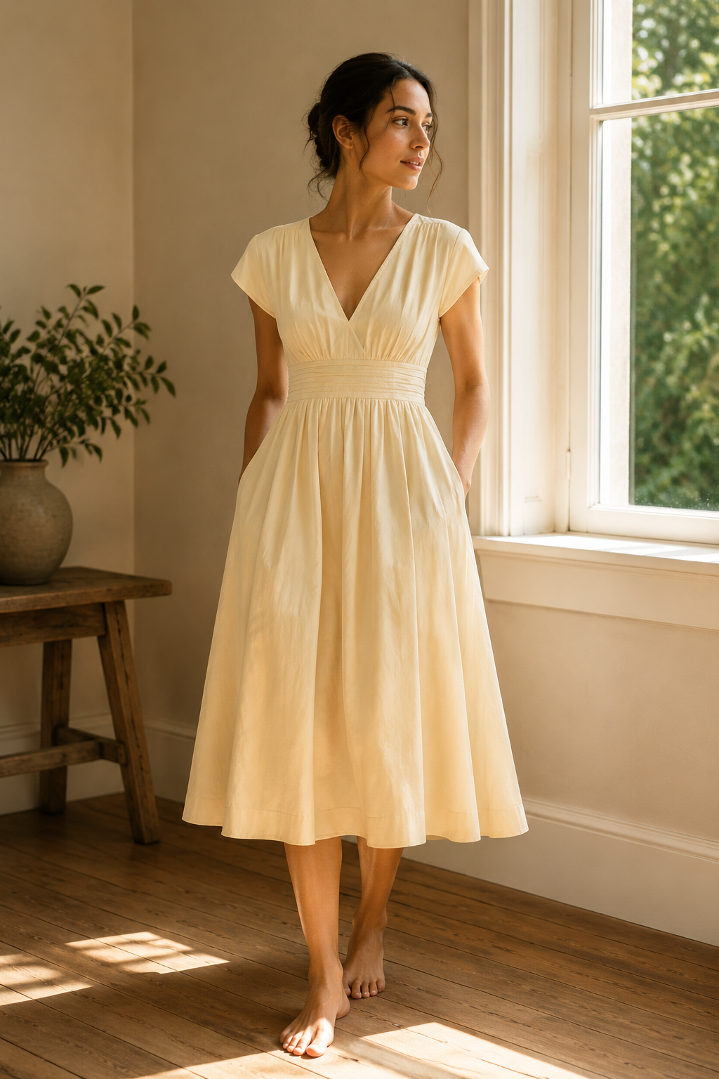 Sunfold Midi Dress