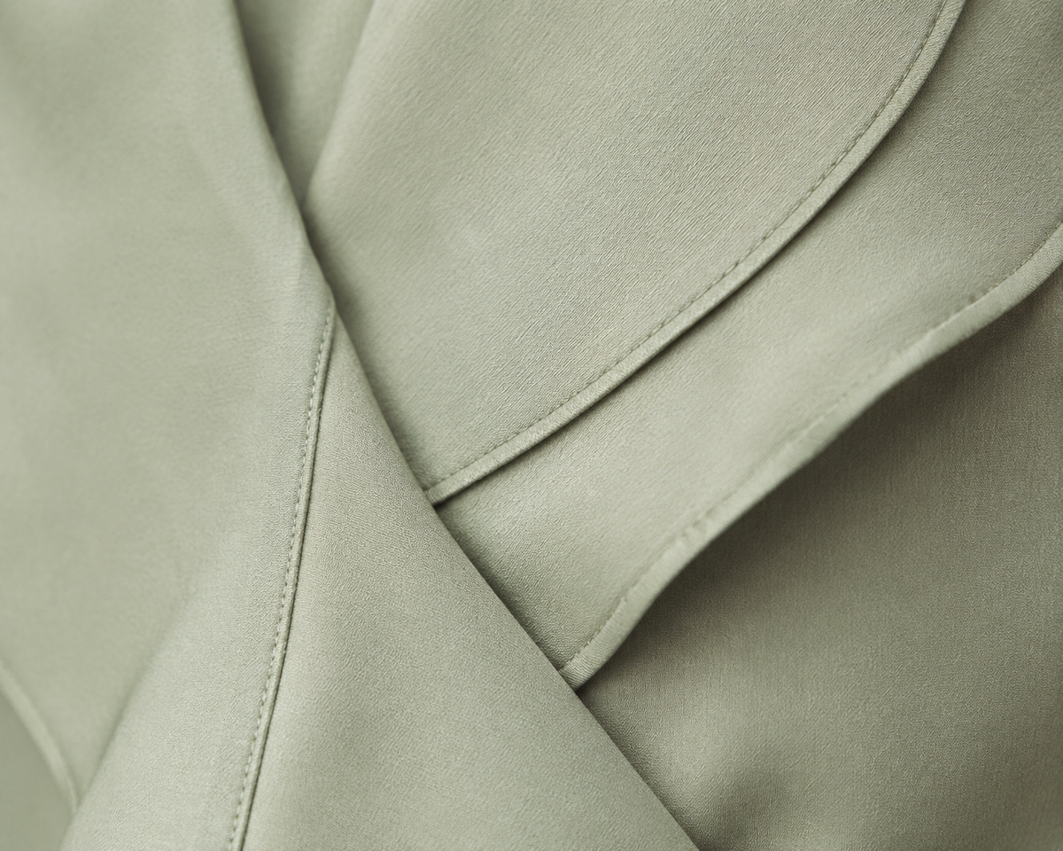 Petal-Panel Wrap Dress