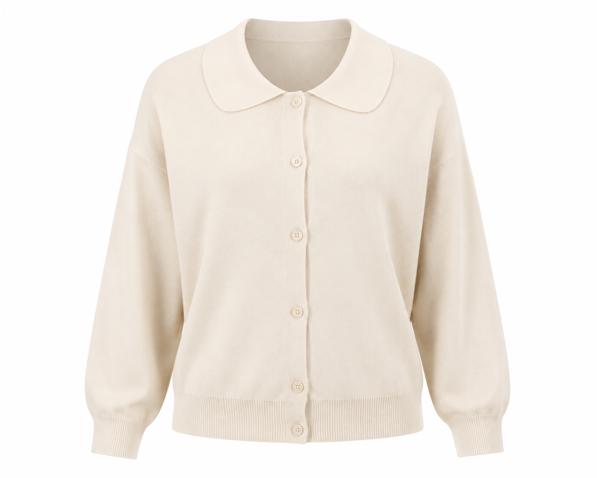 Halo-Collar Cardigan