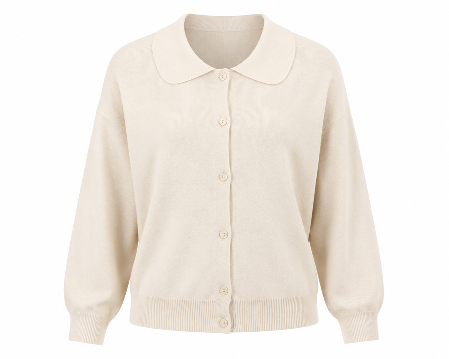 Halo-Collar Cardigan