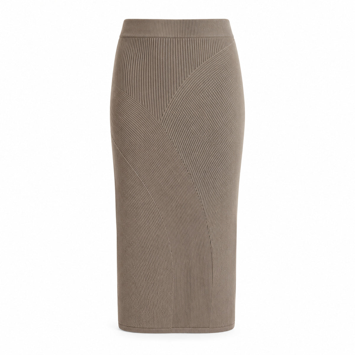 Tide-Rib Midi Skirt