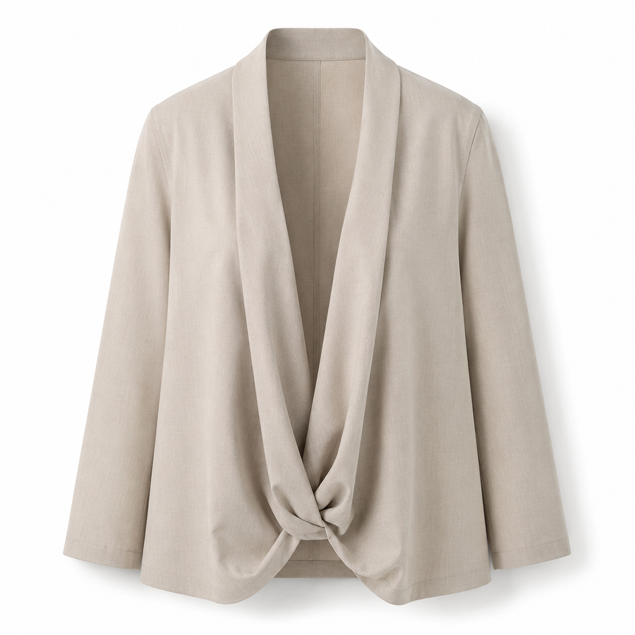 Drape-Loop Open Jacket