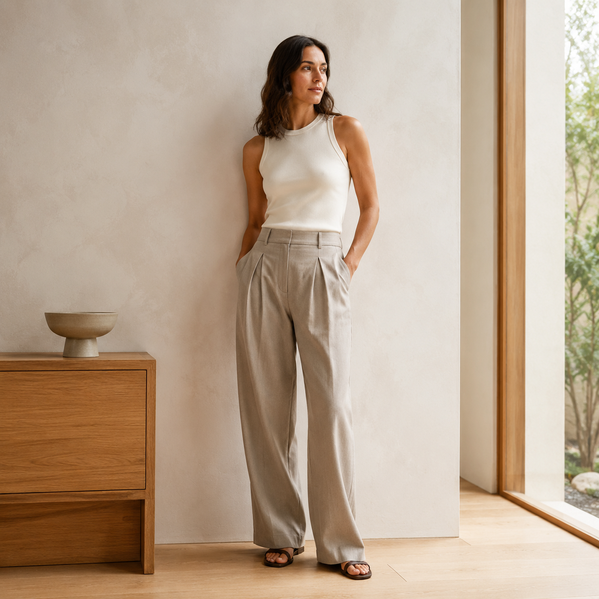Pivot-Pleat Trousers
