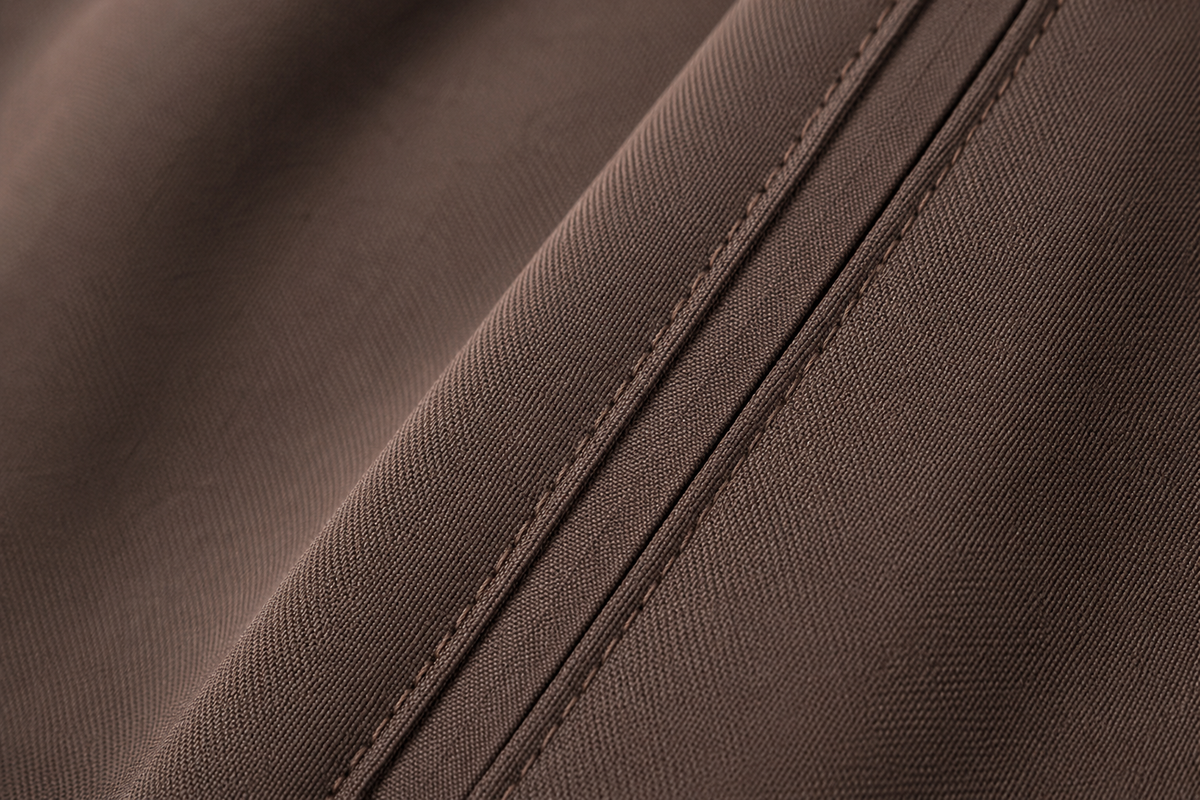 Ribbon-Seam Wide Pants