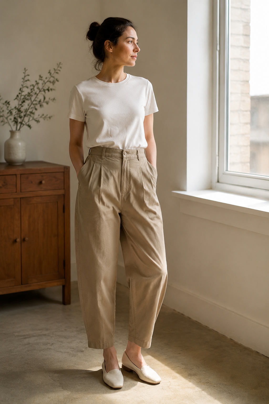 Soft-Edge Barrel Pants