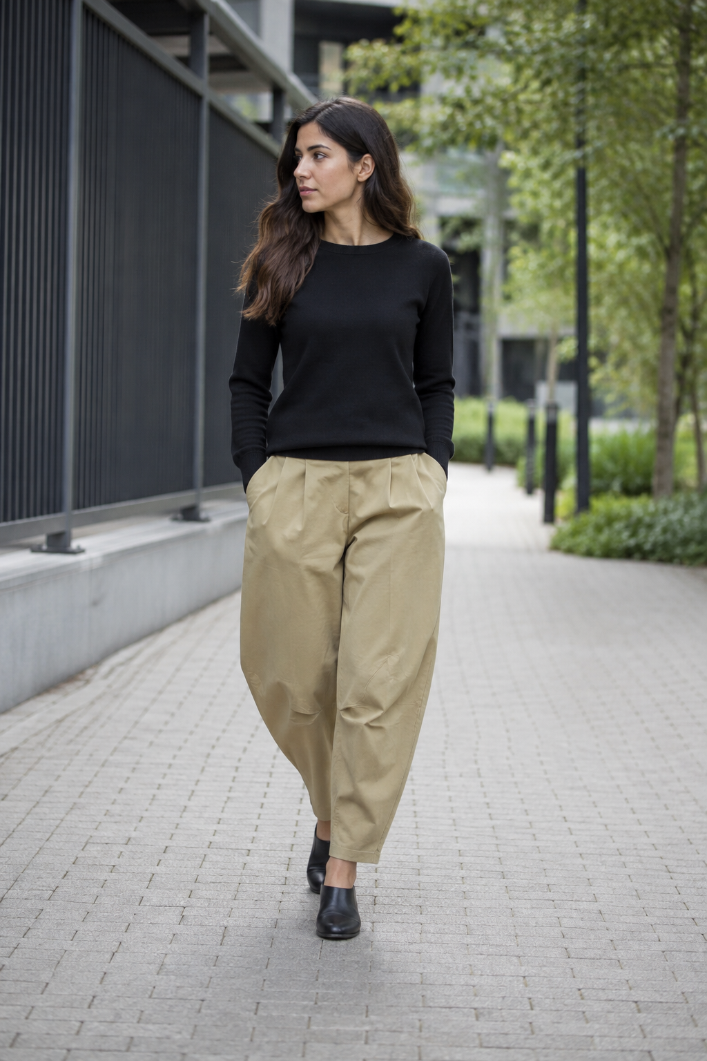 Soft-Edge Barrel Pants