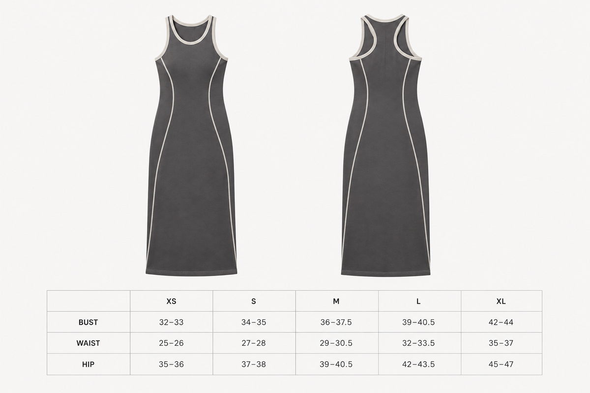 Orbit-Seam Tank Dress